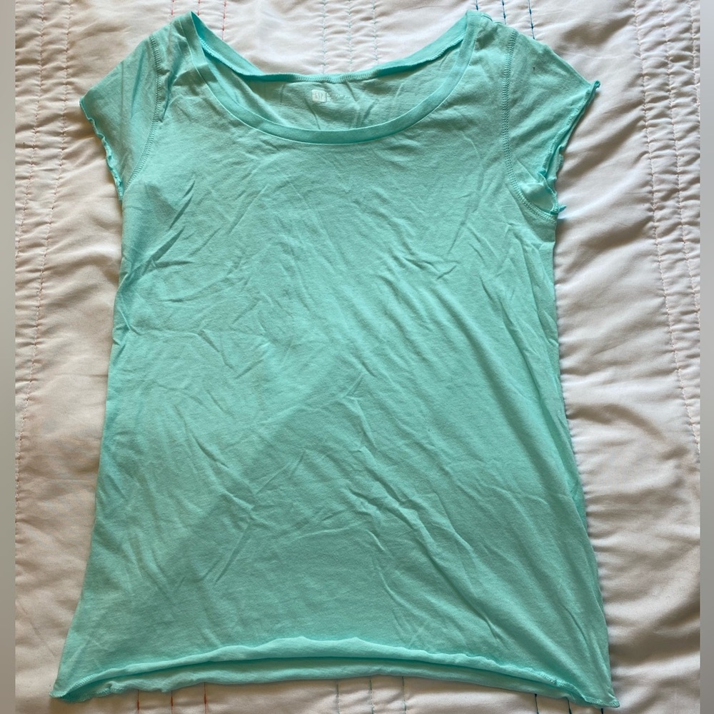 “GAP” T-Shirt with Scalloped Edges, Size “Medium”